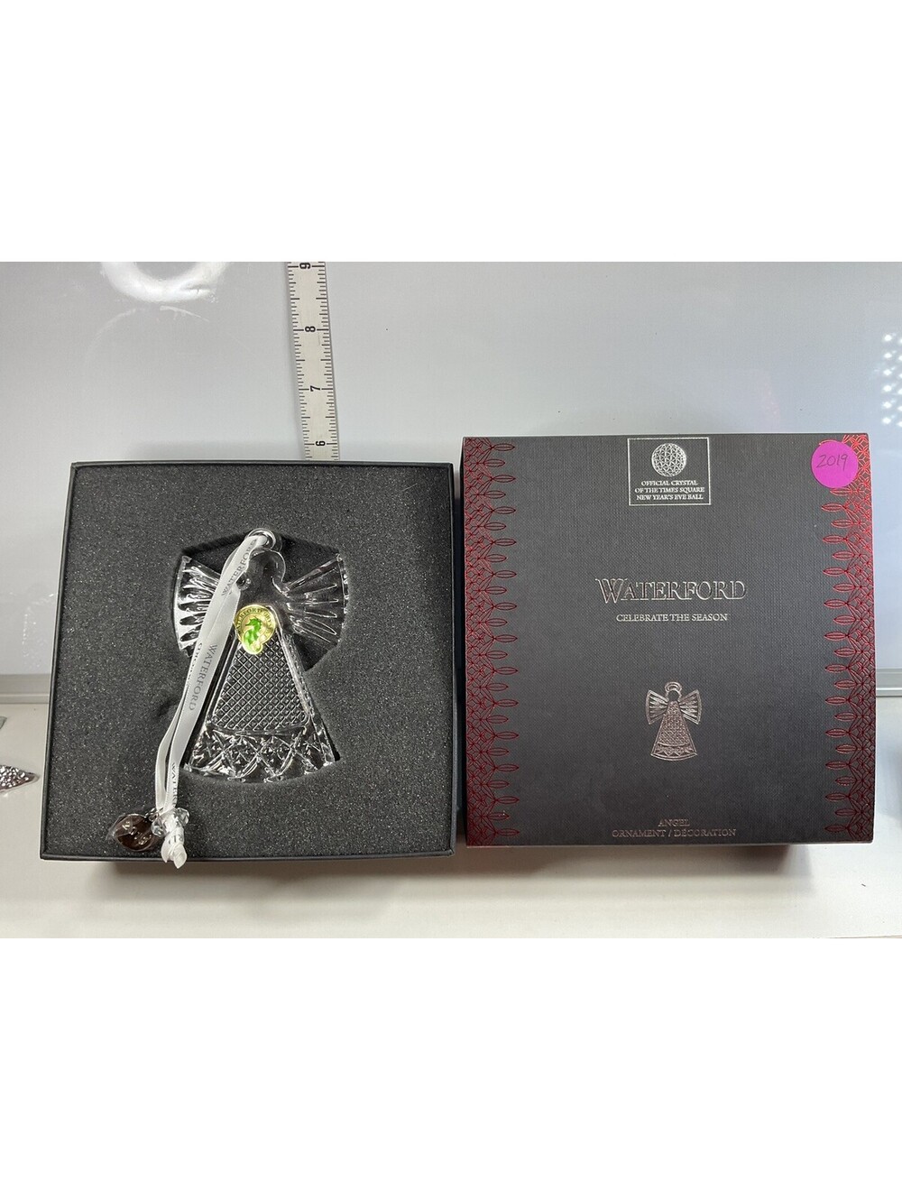 Waterford 2019 Cut Crystal Angel Ornament NIB